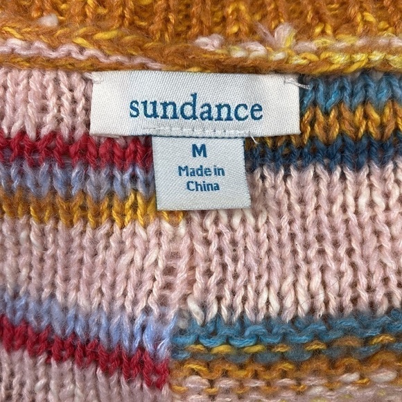 Sundance Symphony Stripes Sweater Size Medium Multicolor Oversized - Picture 3 of 5